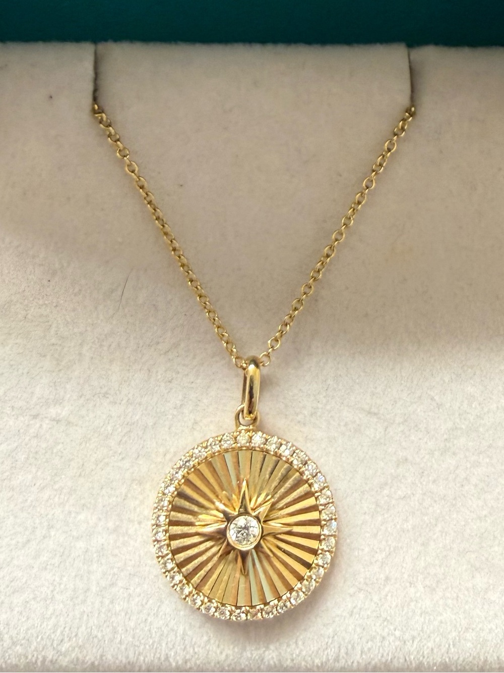 EFFY 14K Yellow Gold Diamond
Pendant with Chain